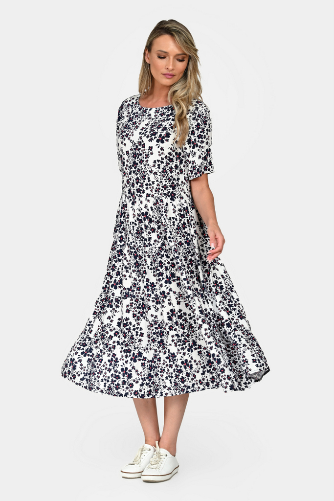 Rochie Dama, Eranthe, Microfloral V330 - 3 | YEO